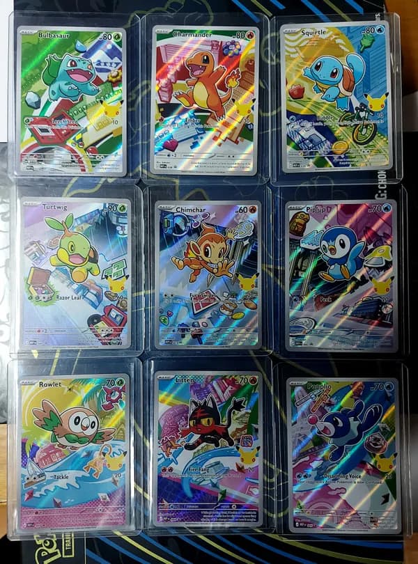 Pokemon 2026 First Partner Illustration Collection Series 1 Promo Set (9 Cards)
