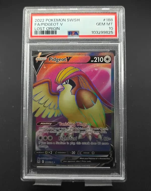 Pidgeot V psa10