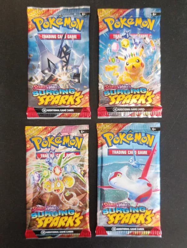 Artwork Set 4 Booster packs from Surging Sparks image 1