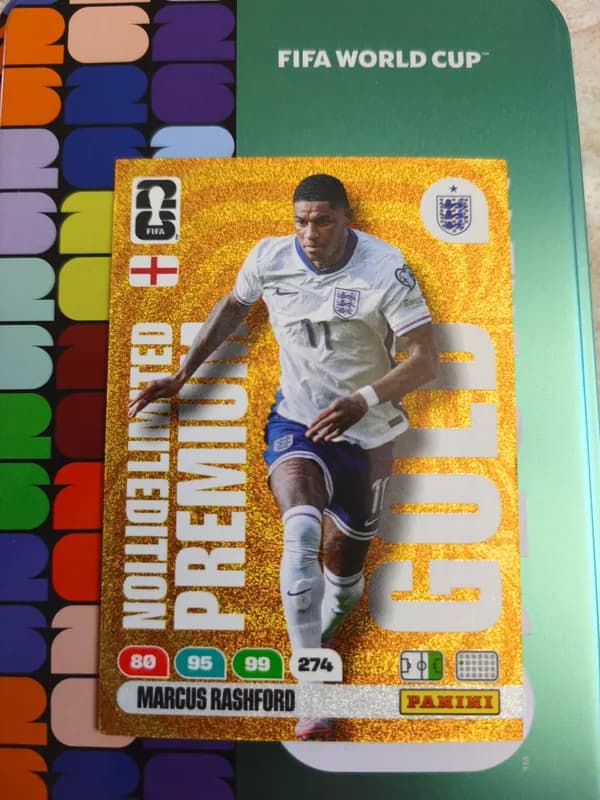 Marcus Rashford World Cup Card