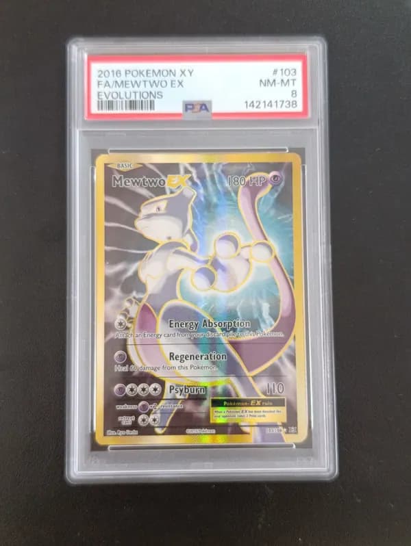 PSA 8 Mewtwo EX XY evolutions image 1