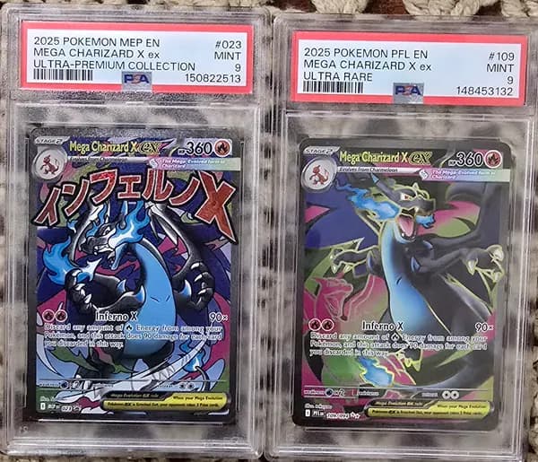 🔥 PSA 9 Mega Charizard X ex Pair Auction 🔥 image 1