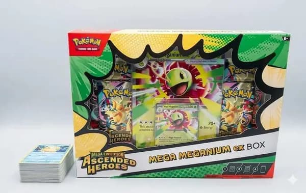 🔥Ascended Heroes Meganium ex Box & Bulk Πακέτο Καρτών🔥