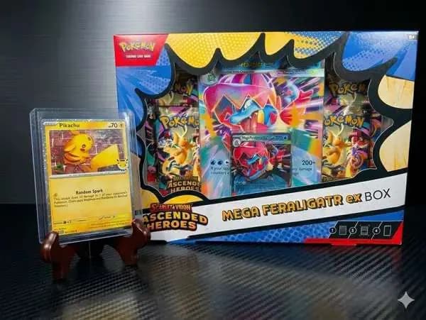 🔥Ascended Heroes Mega Feraligatr ex Box & Pikachu Promo🔥 image 1