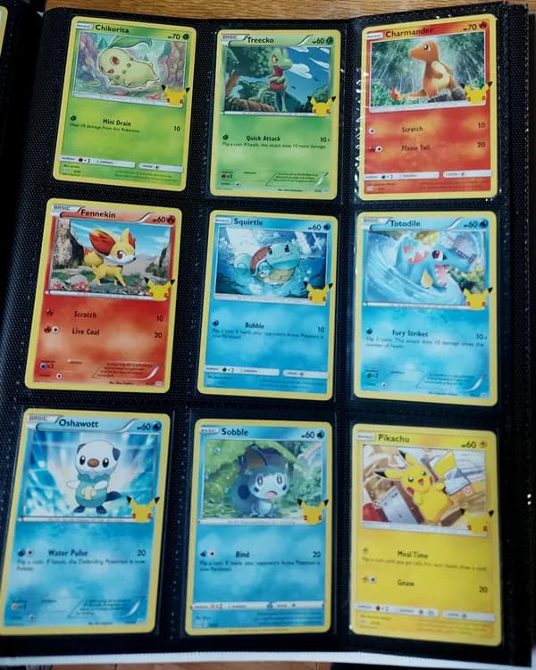25th anniversary lot: Charmander, Squirtle, Pikachu