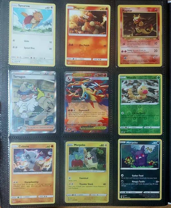 Vintage Magmar lot (100 cards): Fossil magmar, charizard, promo morpeko, fullart