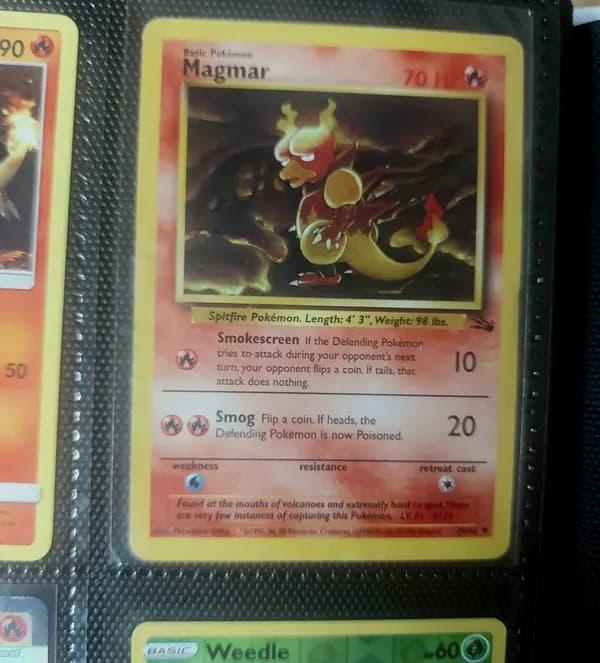 Vintage Magmar lot (100 cards): Fossil magmar, charizard, promo morpeko, fullart image 2