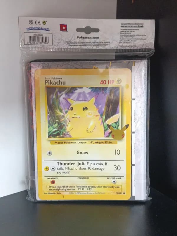 First Partner 25th Celebration Binder sealed with Promo Pikachu image 1
