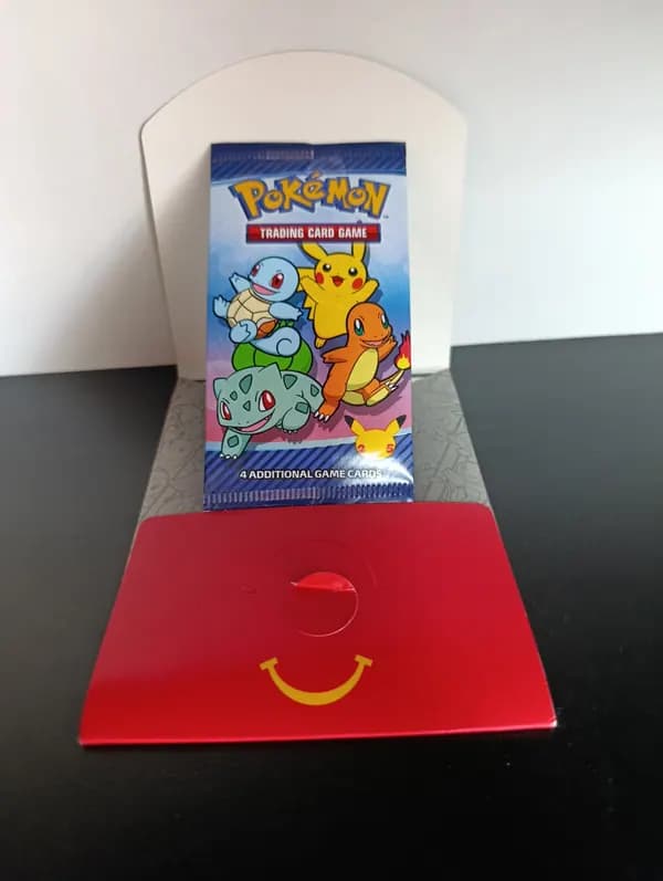 McDonald's 25th anniversary Booster Pack with original pack image 1