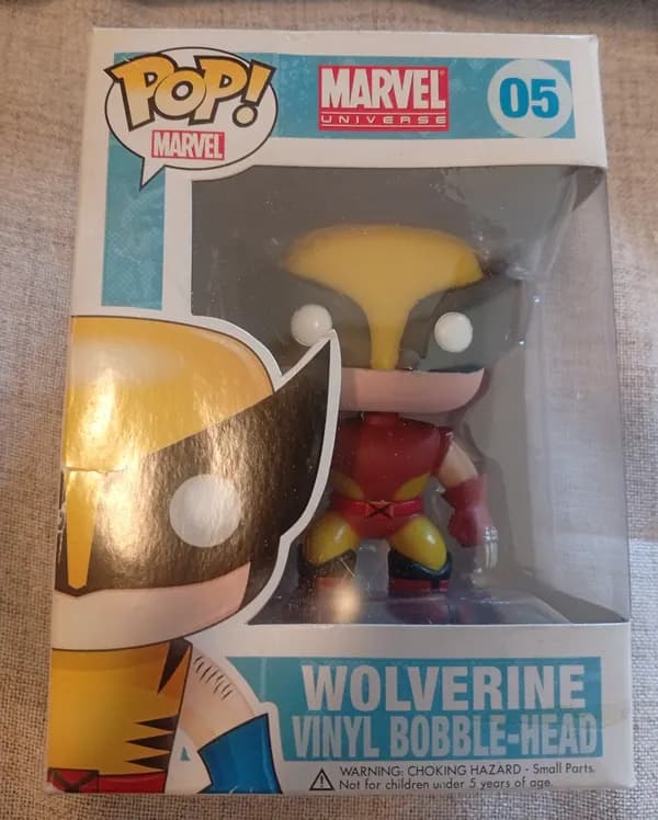Funko POP Marvel Universe 05 Wolverine Brown Suit (Rare) image 1