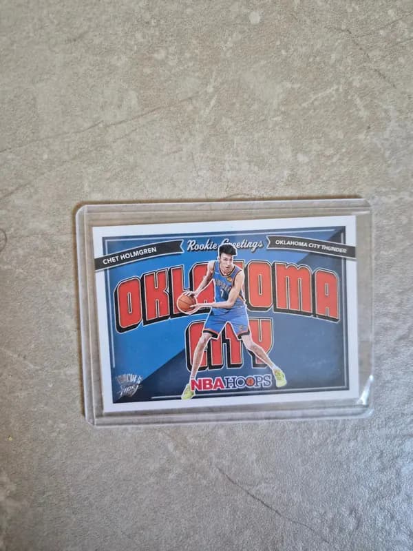 NBA HOOPS CHET HOLMGREN ROOKIE GREETiNGS THUNDER OKC 2022-23 image 1