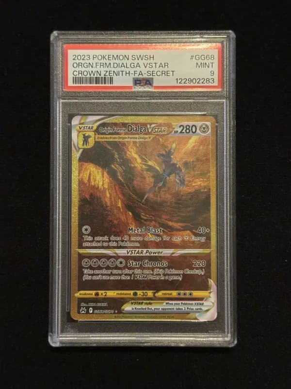 Origin Forme Dialga VSTAR (CRZ GG68) PSA 9 image 1