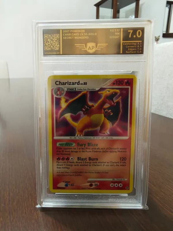 2007 Pokemon Charizard lv.55 #3/132 Rare Holo