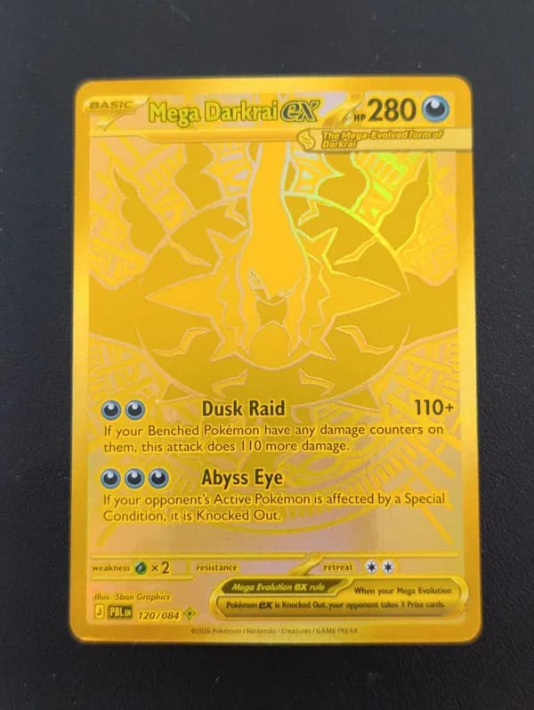 Mega Darkrai Ex GOLD PBL120 NM