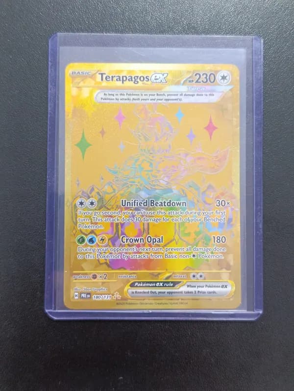 Terapagos Ex PRE180 gold card NM image 1