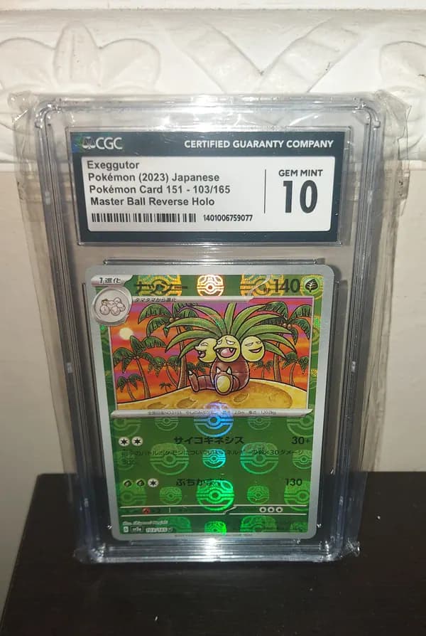 CGC 10 Exeggutor sv2a Masterball Reverse Holo image 2