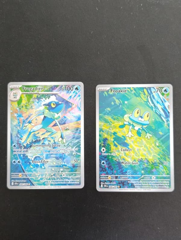 Froakie & Frogadier from Chaos Rising NM condition image 1