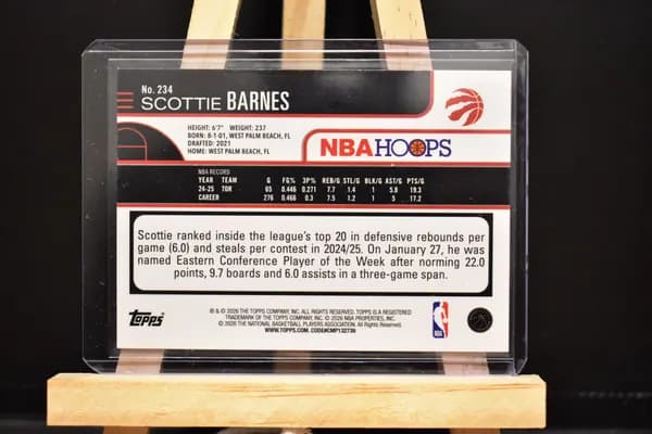 Scottie Barnes /149 NBA Hoops by Topps image 2