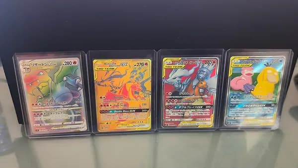 4 Pokémon Cards - Tag Team & Vstar Rainbow Rare