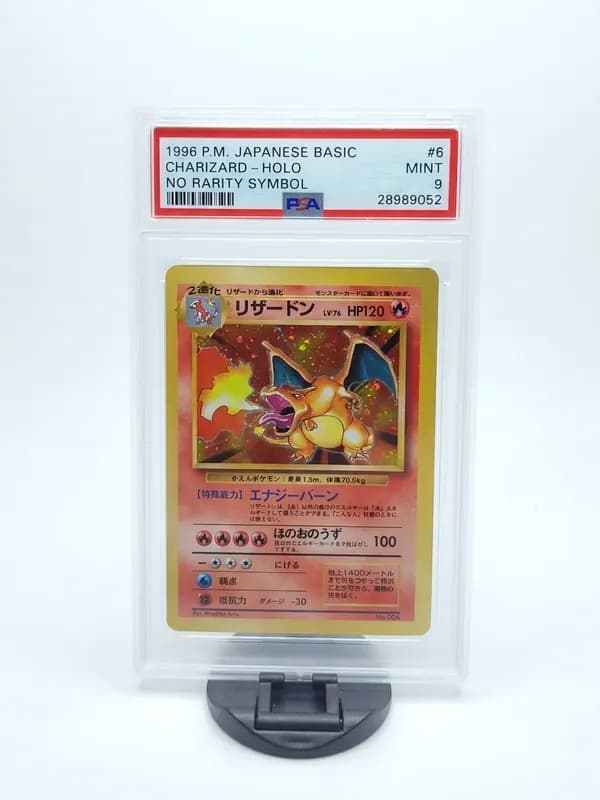 1996 Japanese Base Set "No Rarity Symbol" Charizard Holo image 2