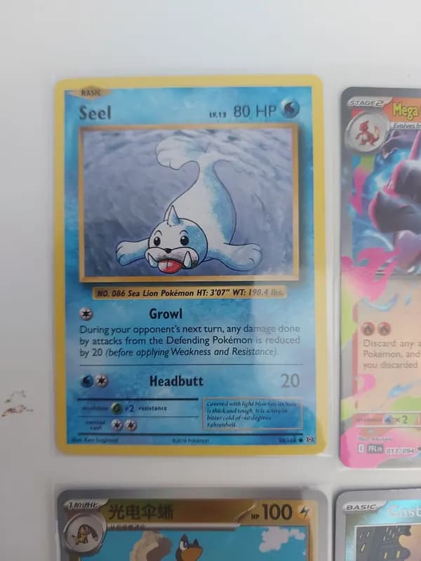 Shadowless Staryu, Charizard, fullart Raticate, vintage Seel, Pokeball image 6