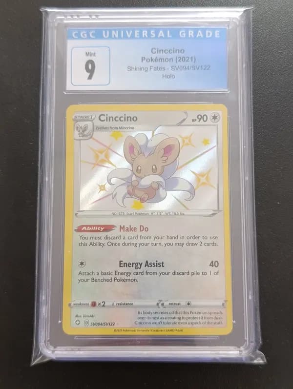 Graded CGC 9 Cinccino SV094/SV122