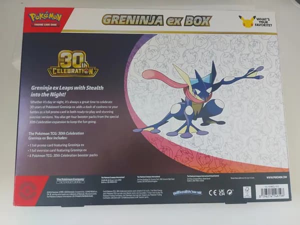 🔥30th Celebration: Greninja ex box image 2