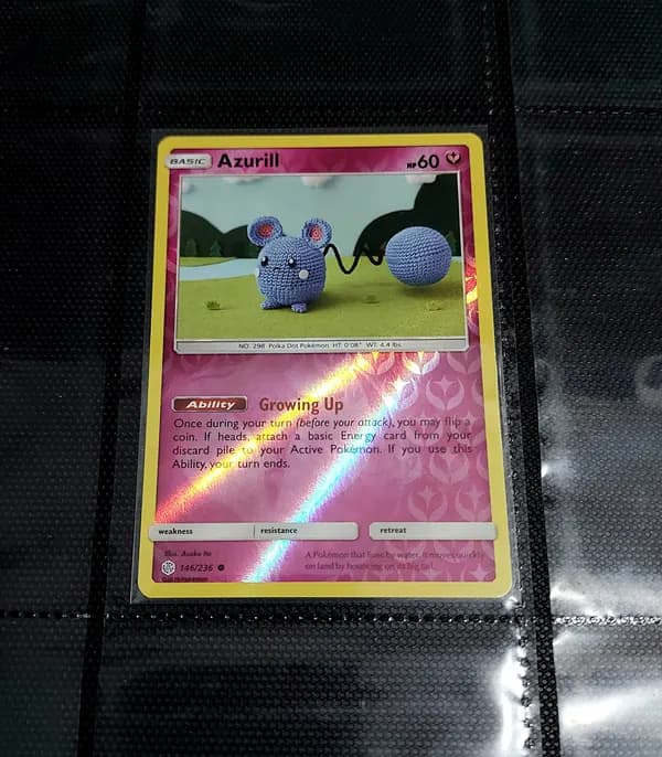 Azurill 2019 reverse holo 146/236 - Cosmic Eclipse set image 2
