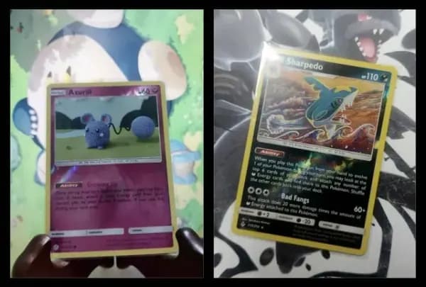 2019 Reverse holos lot: Azurill and Sharpedo image 1